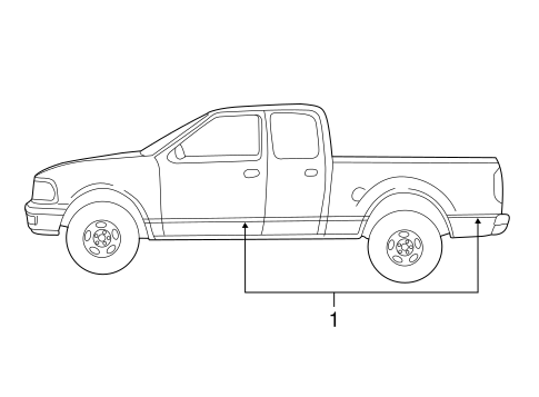 Body/Stripe Tape for 2003 Ford F-150 #4