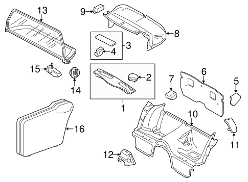 911 INTERIOR TRIM - REAR BODY 2