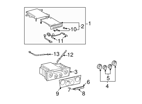 HVAC/CONTROLS for 2000 Toyota Avalon #2