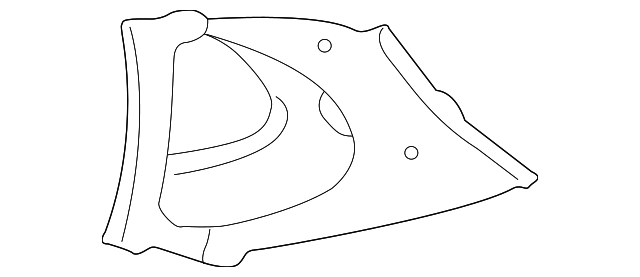 YF4Z5452018ABA Деталь UPPER QTR TRIM, RIGHT