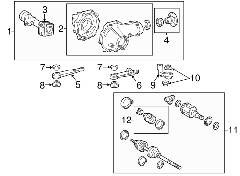 FRONT SUSPENSION/CARRIER & FRONT AXLES for 2016 Toyota Tacoma #1