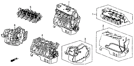 General Assembly, Cylinder Block (D16Z6) General Assembly, Cylinder Block (D16Z6)