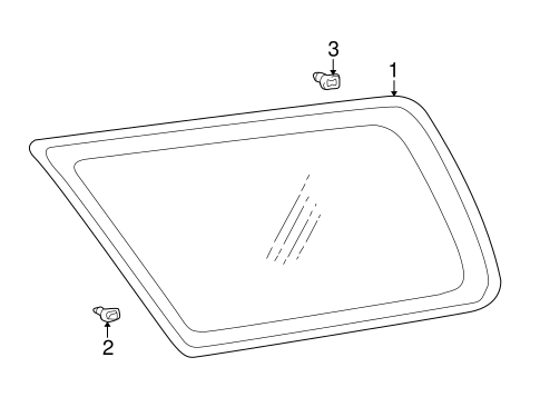 BODY/GLASS & HARDWARE for 2000 Toyota 4Runner #1