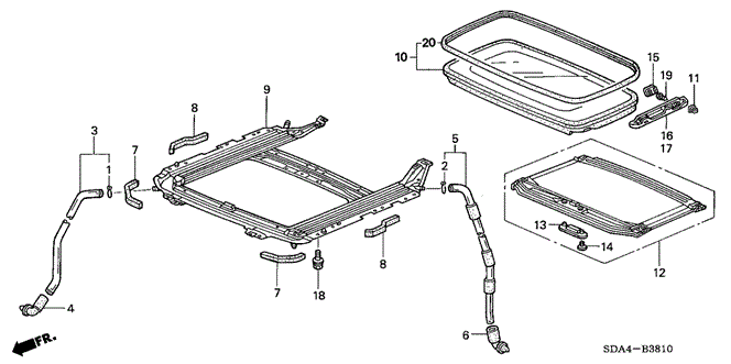 INTERIOR / BUMPER/SLIDING ROOF for 2005 Honda ACCORD SEDAN #1
