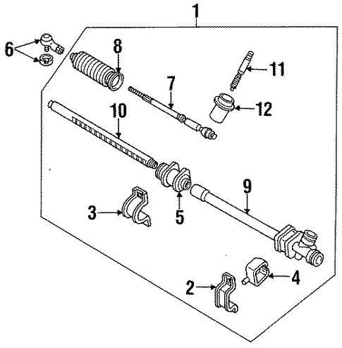 Tracer STEERING GEAR & LINKAGE 4