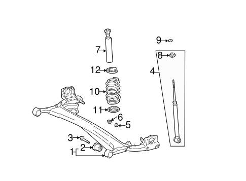 REAR SUSPENSION/REAR SUSPENSION for 2006 Scion xB #2