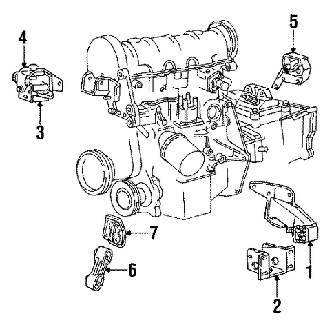 New Yorker ENGINE & TRANS MOUNTING