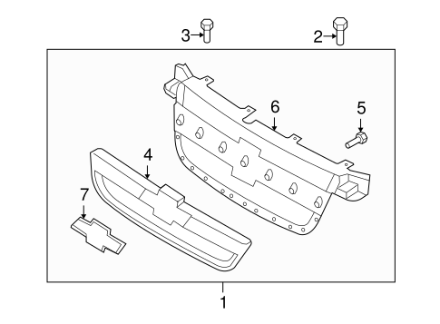 Grille & Components for 2010 Chevrolet Aveo #0