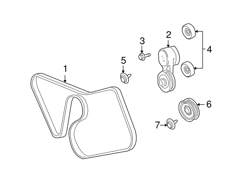 Maintenance & Lubrication/Belts & Pulleys for 2010 Ford Mustang #1