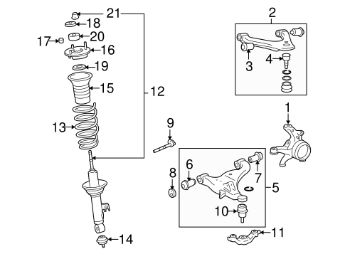 FRONT SUSPENSION/SUSPENSION COMPONENTS for 2010 Toyota Tacoma #2