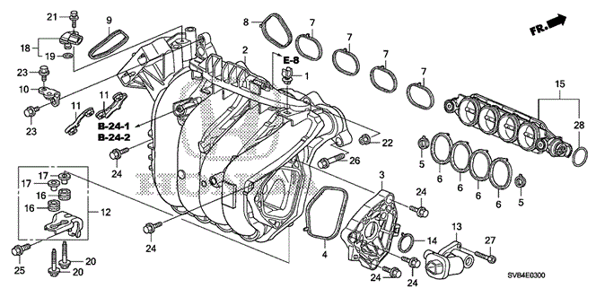 ENGINE/INTAKE MANIFOLD (1.8L) for 2010 Honda CIVIC COUPE #1
