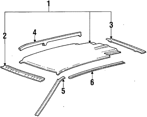OEM Honda 70312-SB6-300ZZ - Gutter OEM Honda 70312-SB6-300ZZ - Gutter