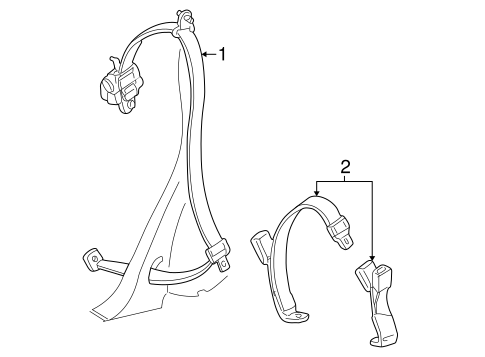 Sable REAR SEAT BELTS