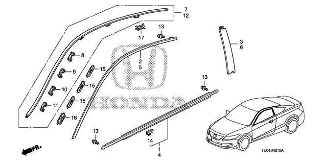 INTERIOR / BUMPER/MOLDING for 2009 Honda ACCORD COUPE #1