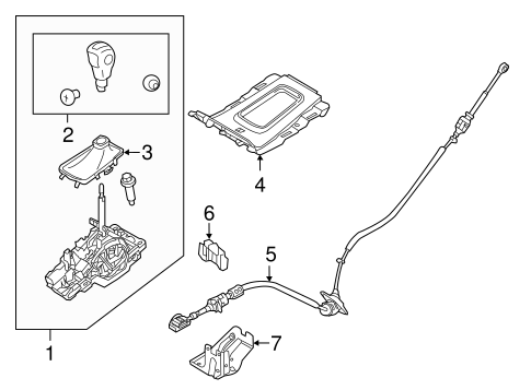 Body/Shifter Housing for 2013 Ford Edge #1