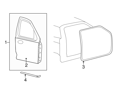Body/Door & Components for 2001 Ford Explorer Sport Trac #1