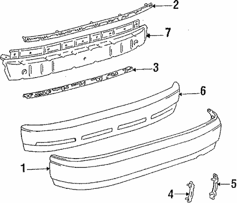 Bumper & Components - Rear for 1986 Toyota Celica #1