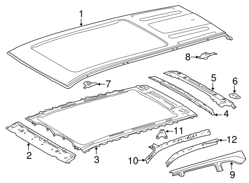 BODY/ROOF & COMPONENTS for 2014 Toyota Highlander #2