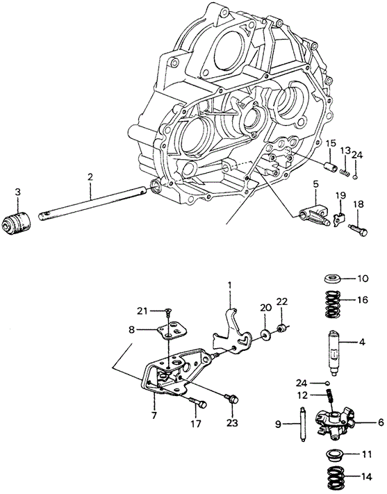 TRANSMISSION - MANUAL/5MT SHIFT ARM - SHIFT ROD for 1982 Honda CIVIC HATCHBACK #1