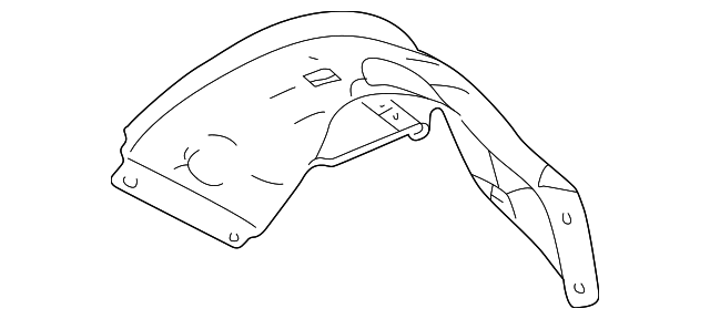 5C5Z-16055-AA Деталь FENDER LINER, LEFT