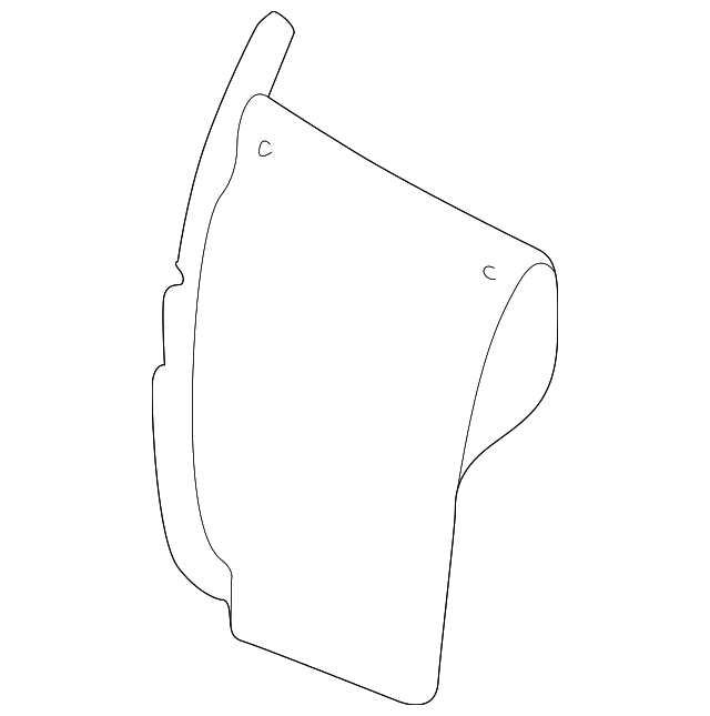 2C5Z-16185-AA Деталь FENDER LINER, LEFT
