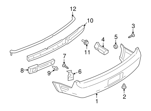 Mustang BUMPER & COMPONENTS - REAR