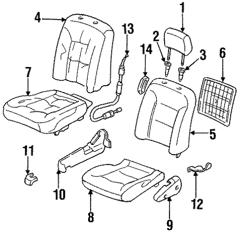 OEM Honda 81238-SM4-J00ZK - Recline Cover OEM Honda 81238-SM4-J00ZK - Recline Cover