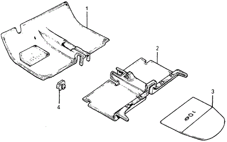 INTERIOR / BUMPER/FLOOR MAT for 1978 Honda ACCORD HATCHBACK #1