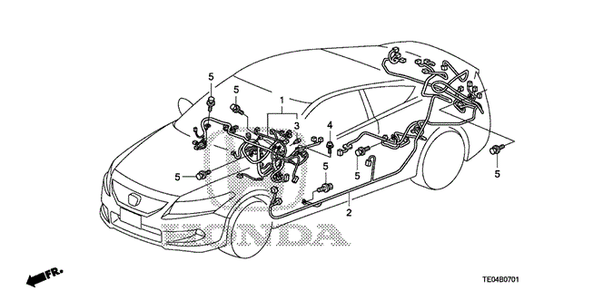 ELECTRICAL / EXHAUST / HEATER / FUEL/WIRE HARNESS (2) for 2011 Honda ACCORD COUPE #1