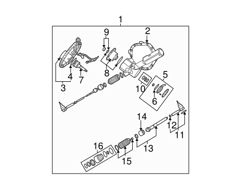 Silverado 2500 HD REAR STEERING COMPONENTS