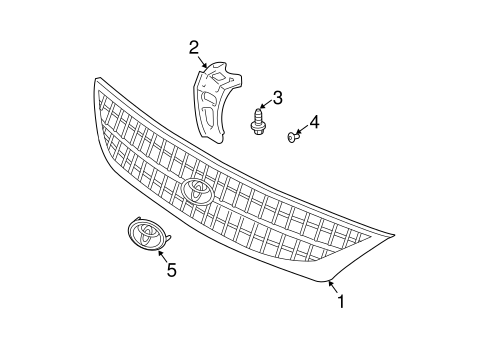 BODY/GRILLE & COMPONENTS for 2002 Toyota Avalon #1