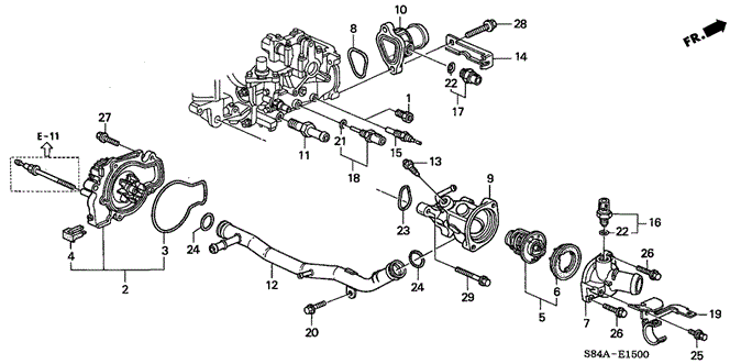 ENGINE/WATER PUMP - SENSOR for 2002 Honda ACCORD SEDAN #1