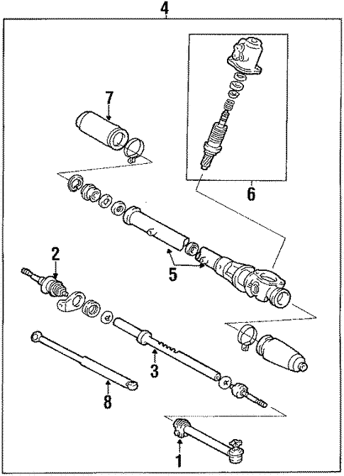 Steering/Steering Gear & Linkage for 1986 Toyota Supra #2