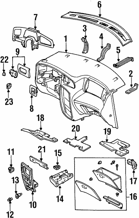 Instrument Panel Components for 2000 Ford Windstar #0