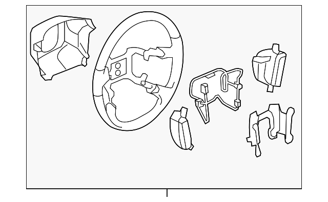 25774668 Деталь STEERING WHEEL