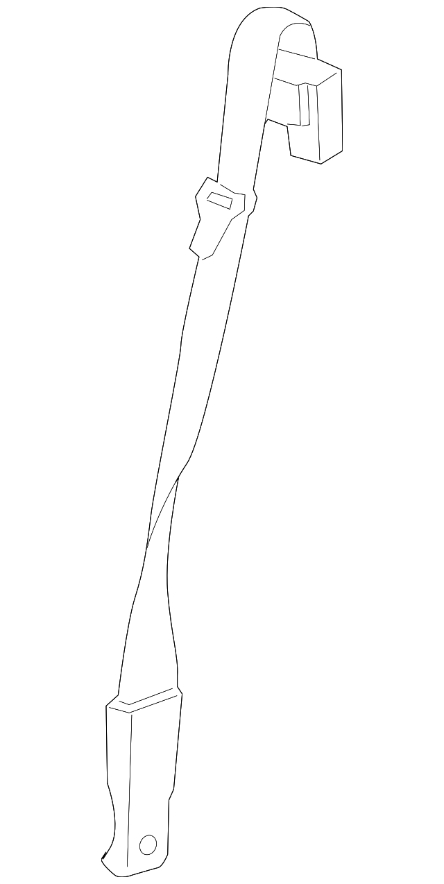 6F2Z-17611B64-BB Деталь CENTER SEAT BELT