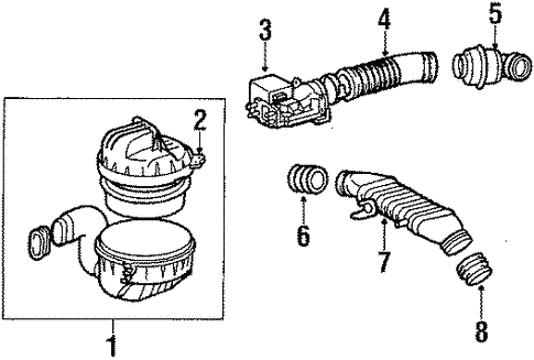 Air Inlet for 1987 Toyota Cressida #0