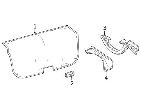Interior Trim - Trunk for 2019 Toyota Mirai #0