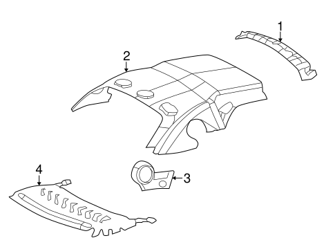 Thunderbird INTERIOR TRIM - TOP