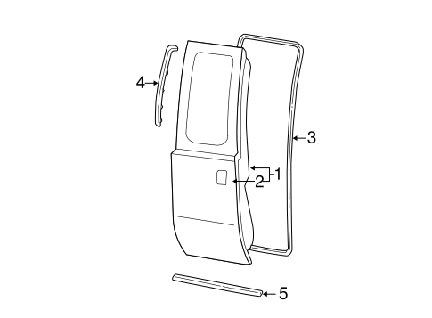 Body/Door & Components for 2000 Ford F-350 Super Duty #2