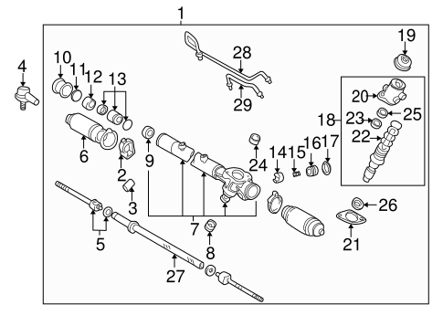 STEERING/STEERING GEAR & LINKAGE for 2000 Toyota Sienna #2