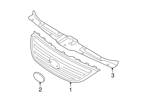 Grille & Components for 2007 Kia Spectra #0