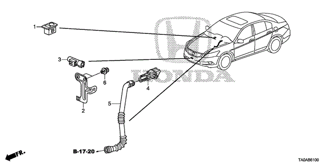Body/Air Conditioning/A/C Sensor for 2012 Honda ACCORD SEDAN #1