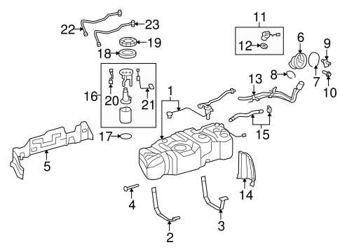 FUEL SYSTEM/FUEL SYSTEM COMPONENTS for 2008 Toyota Sequoia #1