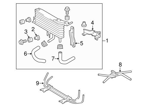 COOLING SYSTEM/TRANS OIL COOLER for 2013 Toyota Tacoma #1