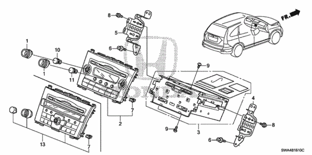 Auto Radio (1) for 2008 Honda CR-V #0
