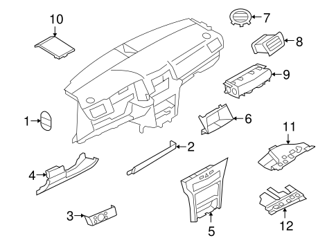 Astra INSTRUMENT PANEL COMPONENTS