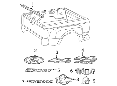 Body/Exterior Trim - Pick UP Box for 2000 Ford Ranger #2