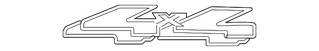 XL5Z8342528BAA Деталь NAMEPLATE