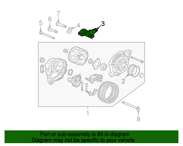 Stay, Alternator Stay, Alternator